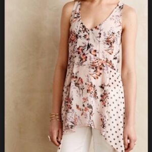 Anthropologie Vanessa Virginia Garden Pop Tank
